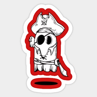 pirate ghost Sticker